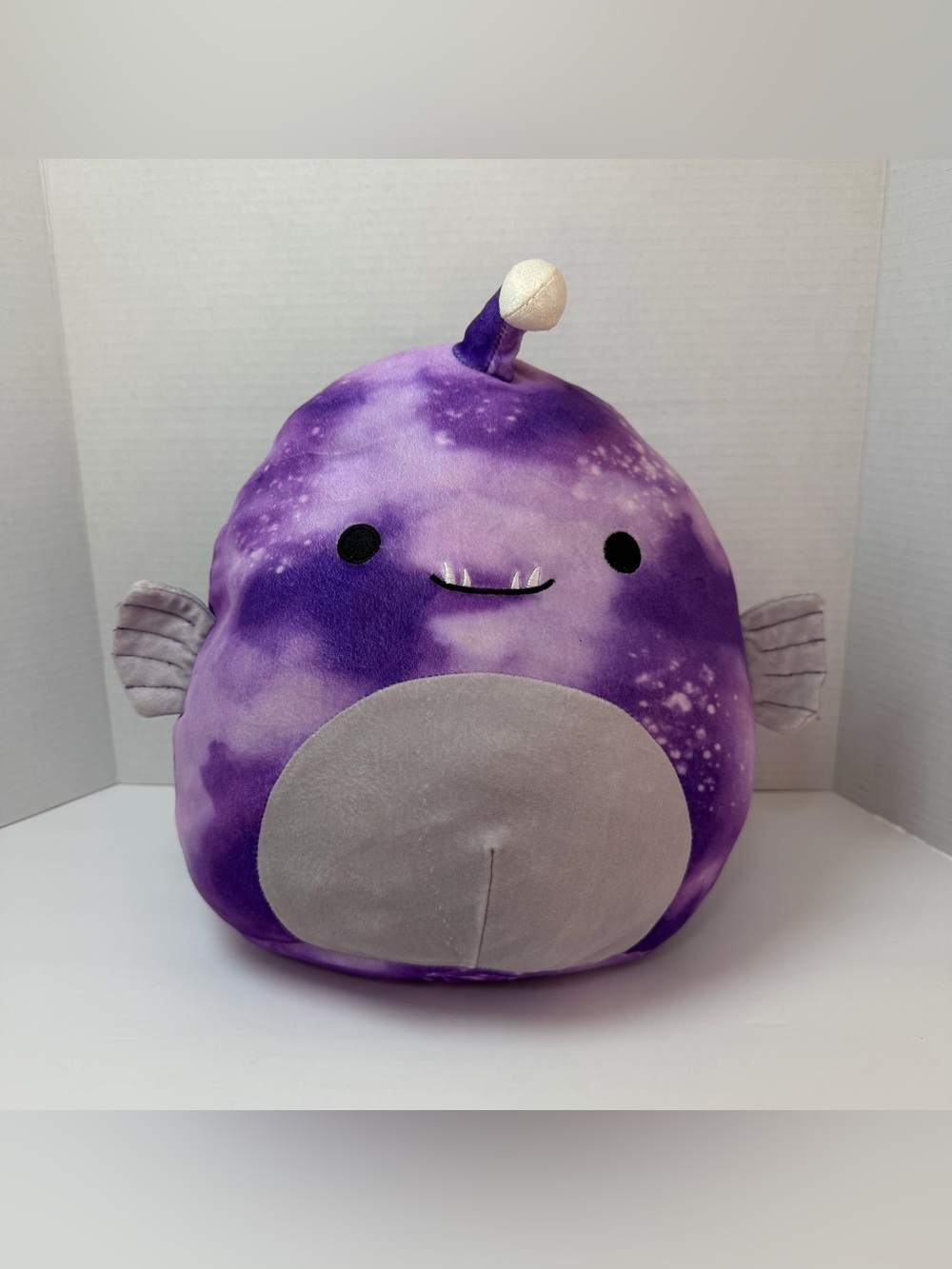 Purple Tie-Dye Anglerfish Squishmallow Stuffed Animal Plush Toy